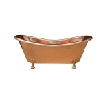 Shinny Copper Bathtubs With Brass Shinny Legs New Luxuries Design Hotels Bathroom Furniture Tubs Hot And Cold Water Freestanding