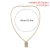 Import SHIXIN Bling Bling Crystal Rhinestone Rectangle Pendant Necklace Twist Rope Chain Necklace Luxury Full CZ Necklace Men Women from China