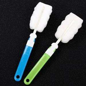 silicon Soft sponge brush baby feeding bottle Cleaning Tool nail cleaner set water Cup Washing Tool Kit