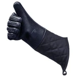 Silicone Gloves Heat Resistant Double Long Oven Mitts for Kitchen Cooking BBQ Baking Grill Gloves