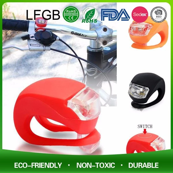 Silicone rubber flashing led bike light, alert bicycle accessory,led bike light