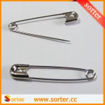 Silver Tone Metal Clothing Trimming Fastening Safety Pins 1000 Pcs