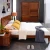 Import Simple modern design solid wood double bed bedroom furniture bedroom walnut color bed set with night stand table from China