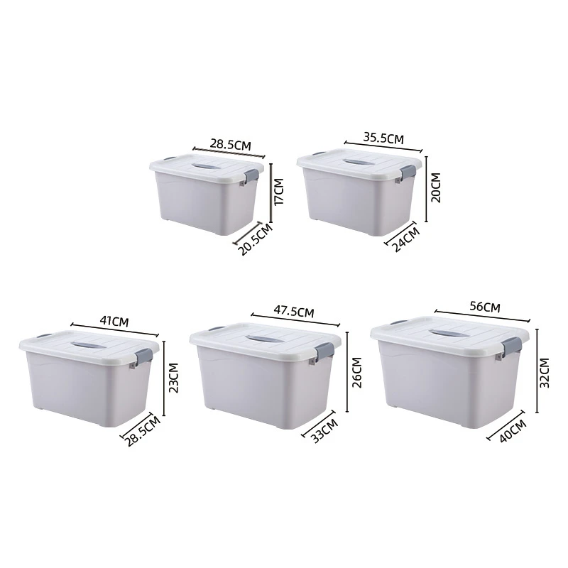 Simple style 2021 OEM ODM available pp plastic storage box with handle
