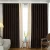 Import Simple style custom blackout hotel curtain plain blackout curtain with valance from China