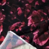 Skin-friendly crepe satin baroque small flower digital print fabric for dress skirts sleepwear