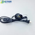 SLC-3-66 Cheap factory low price sale dimmer switch pendant salt lamp cable cord set