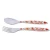 Import small design plastic melamine stock price measure child fork and spoon set from China