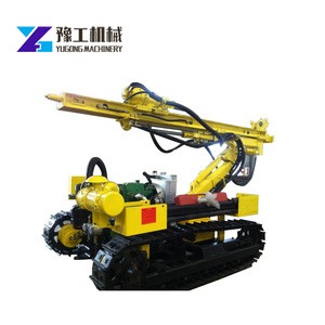 Small mining core sample borehole water well drilling rig machine with tractor