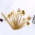 Import Small MOQ Customize Logo Royal Stainless Steel  Cutlery Set Party Wedding Gold Flatware Set from China