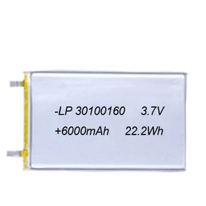 Small polymer 3.7v 6000mah lithium polymer battery for electronic power bank