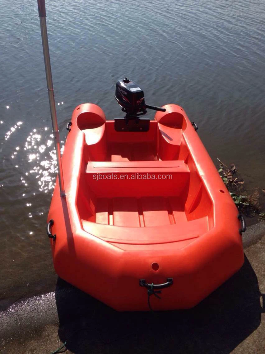 Small Rotomolding PE rescue boat with plastic material