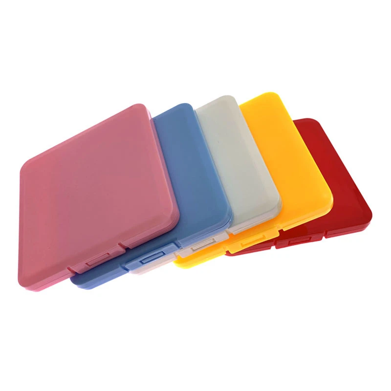 Small size Coloful Plastic face cover storage case portable plastic masked cover storage  holder