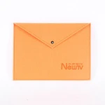 Snap Button Design Soft Envelope Bag Felt File Holder A4 Felt Document Bag File Folder