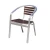 Import (SP-OC706) Modern metal plastic wood outdoor furniture garden chairs with armrests from China