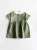 Import spanish baby toddler dress fancy dresses for baby girls pure linen fabric girl clothes short sleeves peter pan collar playsuit from China