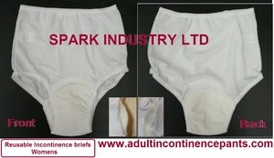 Spark plastic pants incontinence adult underwear