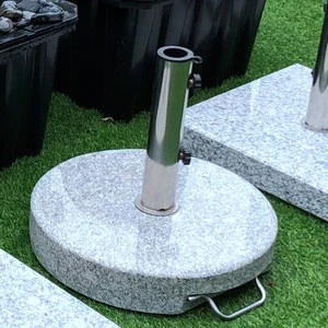 square stainless steel umbrella base stand with handgrip