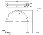 SS316L SS304 bike rack bike hoop
