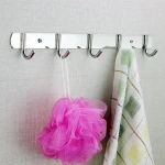 Stainless steel 304 wall hanger bathroom robe clothes coat hook