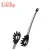 Stainless Steel and Black Silicone Kitchen Utensils Cooking Tools