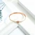 Import Stainless Steel Bracelets Bangles Jewelry Woman Metal Rose Gold Bracelet Luxury Fashion Bangle Jewelry Female Accessories from China