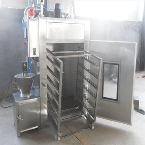 Stainless steel fish meat smoking and drying machine / Chicken meat smoke machine