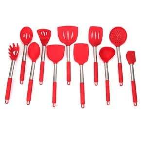 Stainless Steel Handle Home Cuisine cookware Silicone Kitchen Accessories Cooking Utensils Set