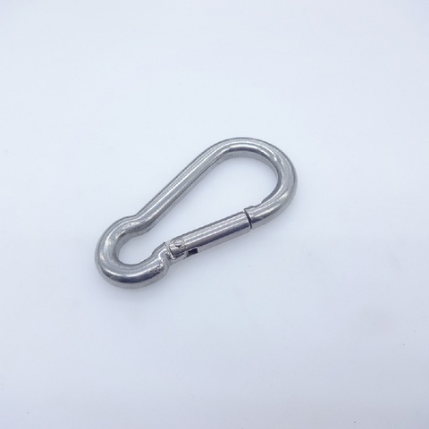 Buy Stainless Steel Large Spring Snap Hook Carabiner Keychain from ...