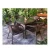 Import Steel Pipe Pe Rattan Tempered Glass Wicker Simple Style Restaurant Cheap Round Dining Table Garden Set from China