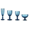Stock machine made coloured glass cup for wedding wine glass goblet