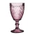 Stocked Wholesale Machine Pressed Novelty Decorative Colored Embossed Wine Glass short wine glass