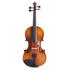 Stringed instrument cheap price gloss red brown plywood violin for beginner