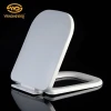 Strong bearing capacity pure white PP and urea square toilet seat cover price