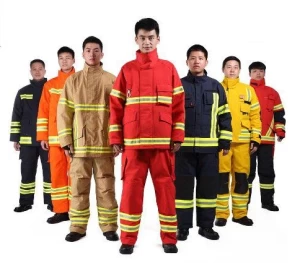 Structural fire fighter suit en469 Nomex iiia red color