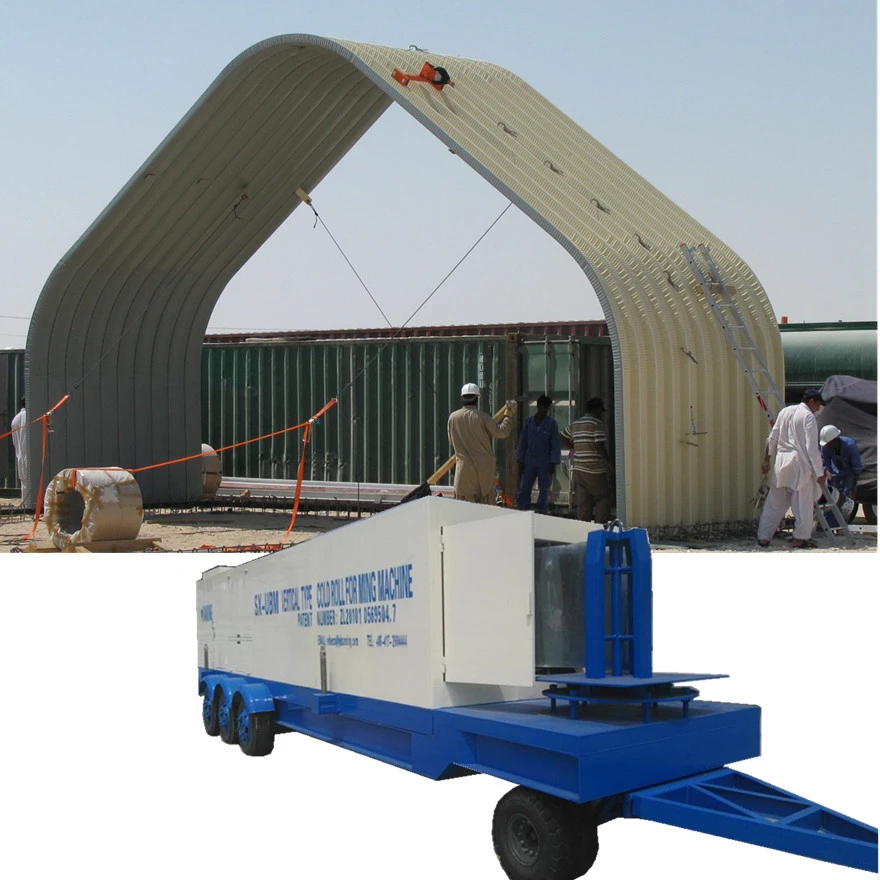 SUBM-120 k q span  machine SUBM 600-305 k q span curve roof galvanized iron parking ground/area/lot roof building machine