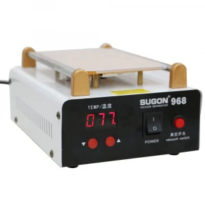 SUGON 968 Build-in Vacuum Pump Glass Separating Hot Plate LCD Separator Machine for Cellphone