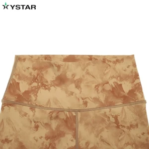 Summer High Waist Sport Shorts Women Tie-dye Printed Quick-Drying Running Fitness Yoga Shorts