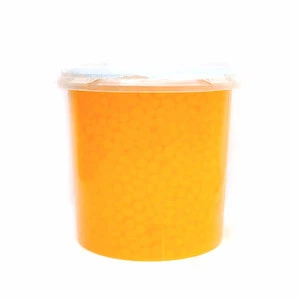 Summer is the most suitable for collocation drinks orange popping boba