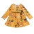 Import Summer Kid Girls Casual Flower Butterfly Pattern Long Sleeves Yellow Cotton Dress from China