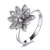 Import Sun Star 925 silver rings models flower design with CZ fashion ring from China