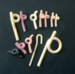 Supply various spinning machines and braiding machines parts, Alumina ceramic pigtail yarn guide hook,can be customized