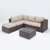 Synthetic rattan outdoor furniture wicker garden corner sofa