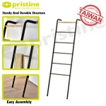 Taiwan manufacturer wooden portable bathroom ladder towel rack