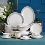 Tangshan LongchangBone China  Manufacture Top Quality Porcelain Wholesale  Soup Tureen Set with Ceramic Floral Decoration