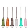 TE-14G  1"  Olive Plastic Steel Tips Dispensing Industrial Syringe Flat Blunt needle tip