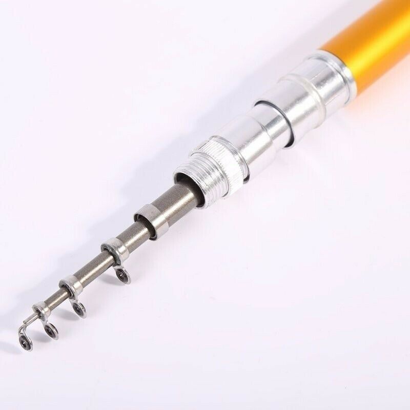thumbnail image 2 of Mini Pocket Fishing Rod & Reel Set - Pen-Shaped Aluminum Alloy - Extends To 38" 2 of 5