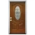 Import Tempered Glass Decorated Stained Fiberglass Front doors, Luxury house doors from China