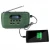 Import tf aux solar hand-crank emergency light portable usb radio from China