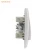 Import The best quality and price supply eu 1 gang white wall switch socket from China